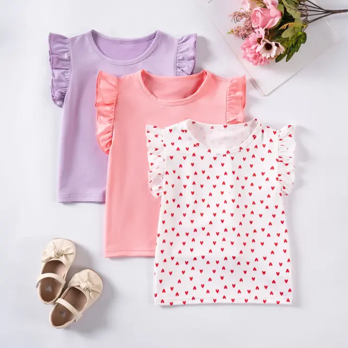 3 Pieces T-Shirts For Girls - Image 1