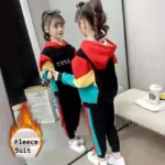 Warm Multicolor Tracksuits For Girls - Image 3
