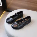 Formal Leather School Shoes For Girls - Image 2