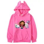 Casual Gabby Dollhouse Hoodies For Girls