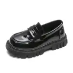 Classic Black Loafers For Girls - Image 6