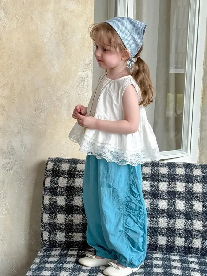 New Lace Sleeveless Shirts For Girls - Image 6