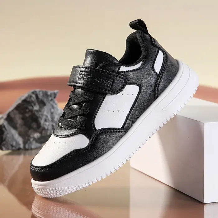 Breathable Pu Leather Sneakers For Girls - Image 1
