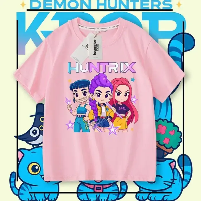 New K-pop Demon Hunters T-Shirts For Kids - Image 5