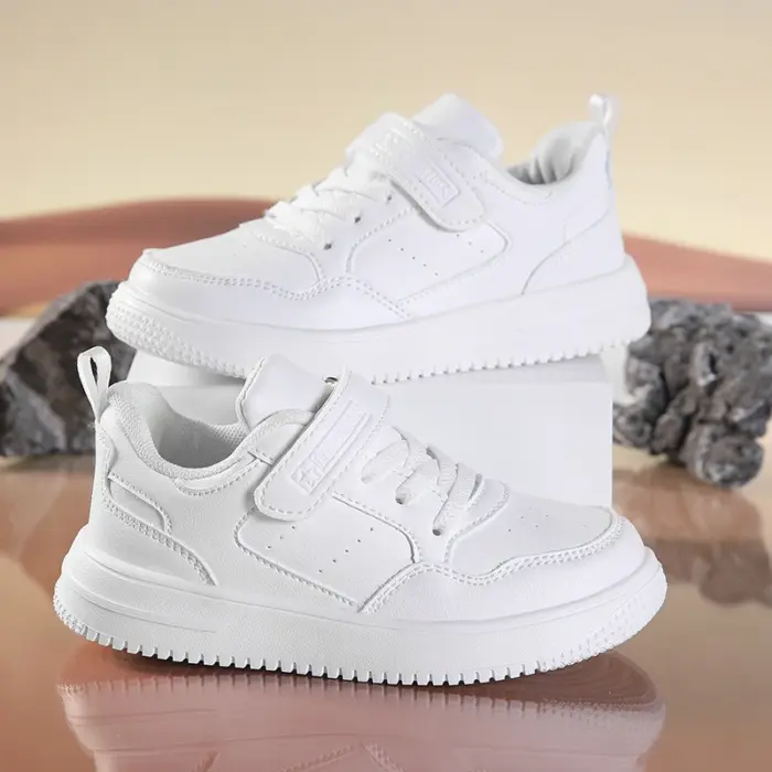 Breathable Pu Leather Sneakers For Girls - Image 5