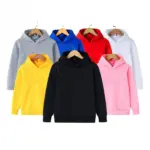 Fashion Solid Color Sweatshirt For Kids - Image 2