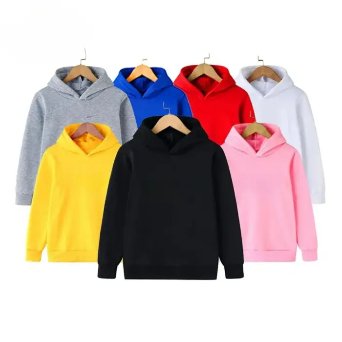 Fashion Solid Color Sweatshirt For Kids - Image 2