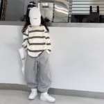 Casual Striped Tracksuit For Girls - Image 2