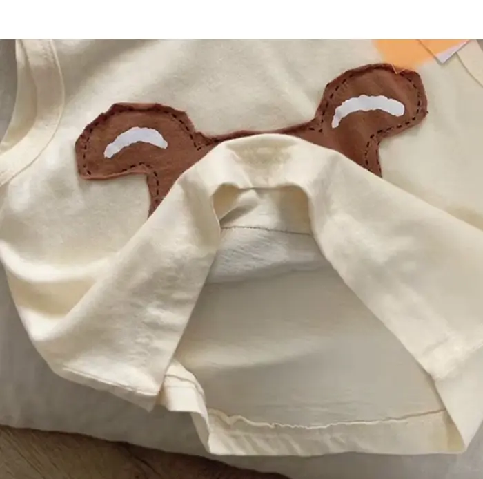 New Cotton Dog Sleeveless T-Shirts For Kids - Image 6