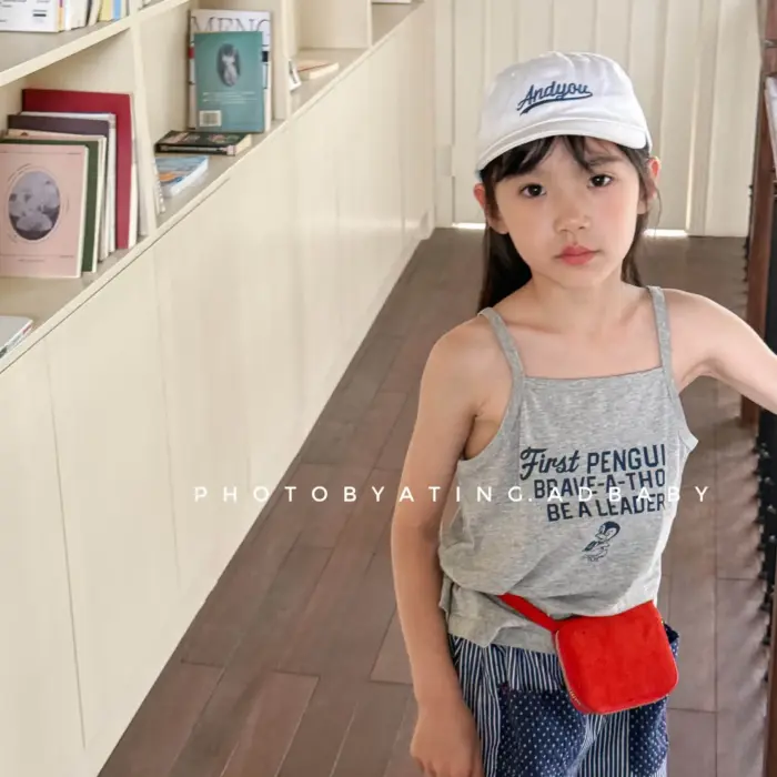 Cotton Sleeveless T-Shirts For Girls - Image 5