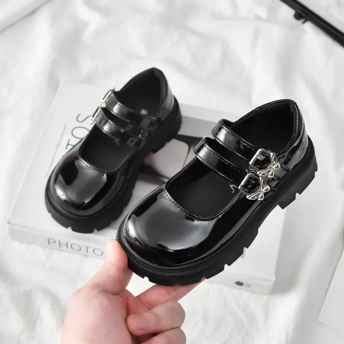 Double Straps School Shoes For Girls - Image 3