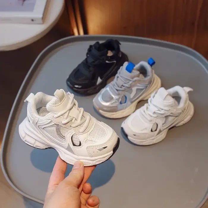 Non-slip Lace-up Trainers For Kids - Image 1