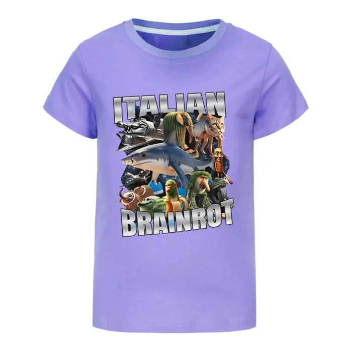 New Brainrot T-Shirts For Kids - Image 1