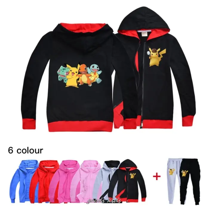 Casual Pokémon Hoodie For Girls - Image 4