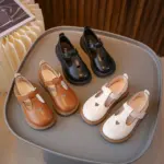 Formal Leather School Shoes For Girls - Image 2