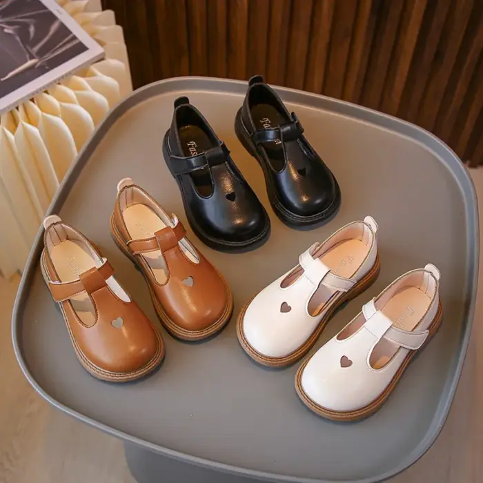 Formal Leather School Shoes For Girls - Image 2