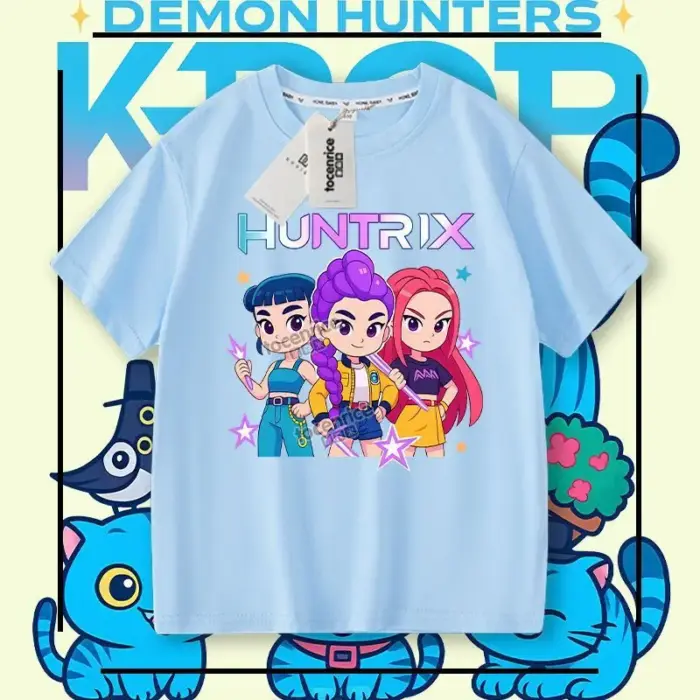 New K-pop Demon Hunters T-Shirts For Kids - Image 3