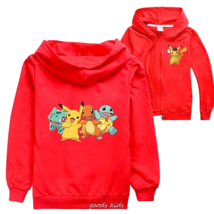 Casual Pokémon Hoodie For Girls - Image 3