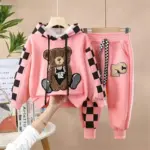 New Cotton Bear Tracksuits For Girls - Image 4