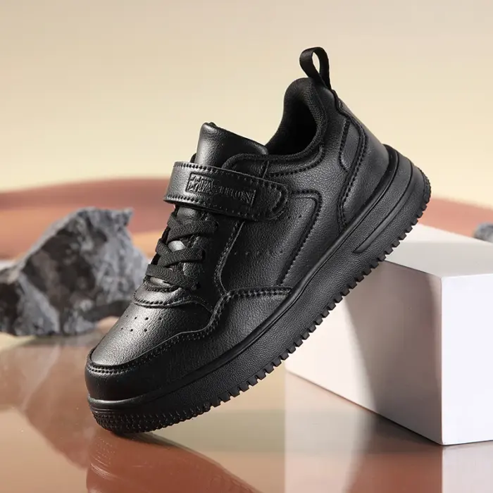 Breathable Pu Leather Sneakers For Girls - Image 2