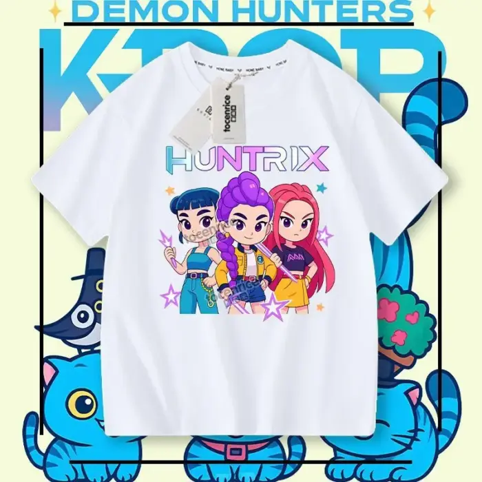 New K-pop Demon Hunters T-Shirts For Kids - Image 4