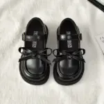 Non-Slip Bow School Shoes For Girls