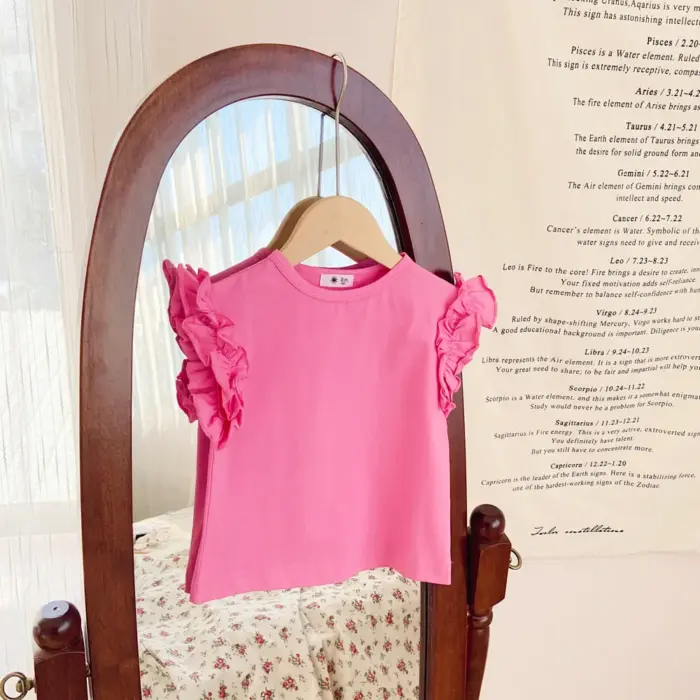 Cotton Lace T-Shirts For Girls - Image 5