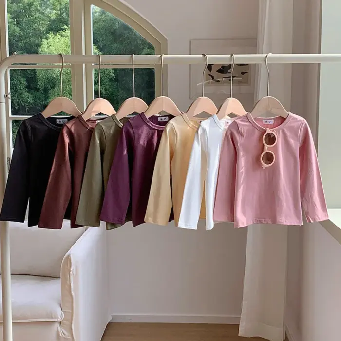 Casual Long-sleeved T-shirts For Girls - Image 2