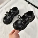 Non-Slip Bow School Shoes For Girls - Image 5