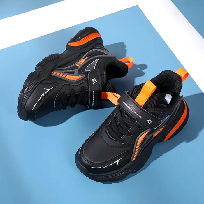 New Pu Leather Trainers For Kids - Image 3