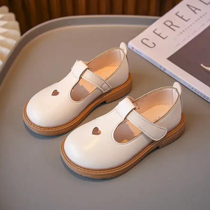 Formal Leather School Shoes For Girls - Image 4