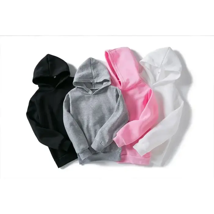 Fashion Solid Color Sweatshirt For Kids - Image 1