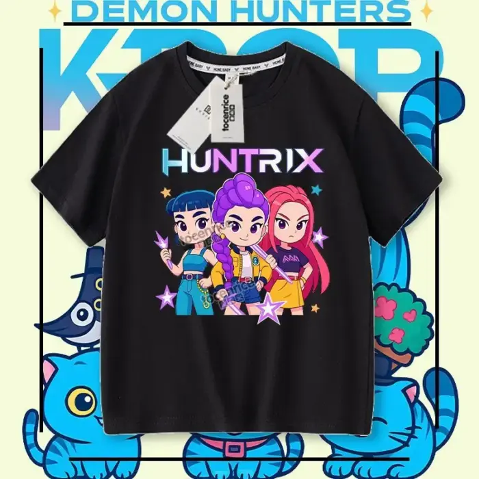 New K-pop Demon Hunters T-Shirts For Kids - Image 2