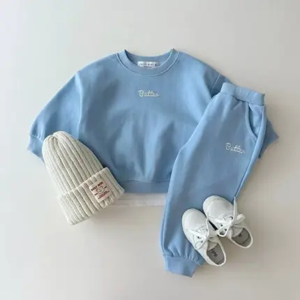 New Casual Solid Color Sets For Kids