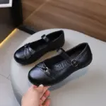 Formal Leather School Shoes For Girls - Image 3