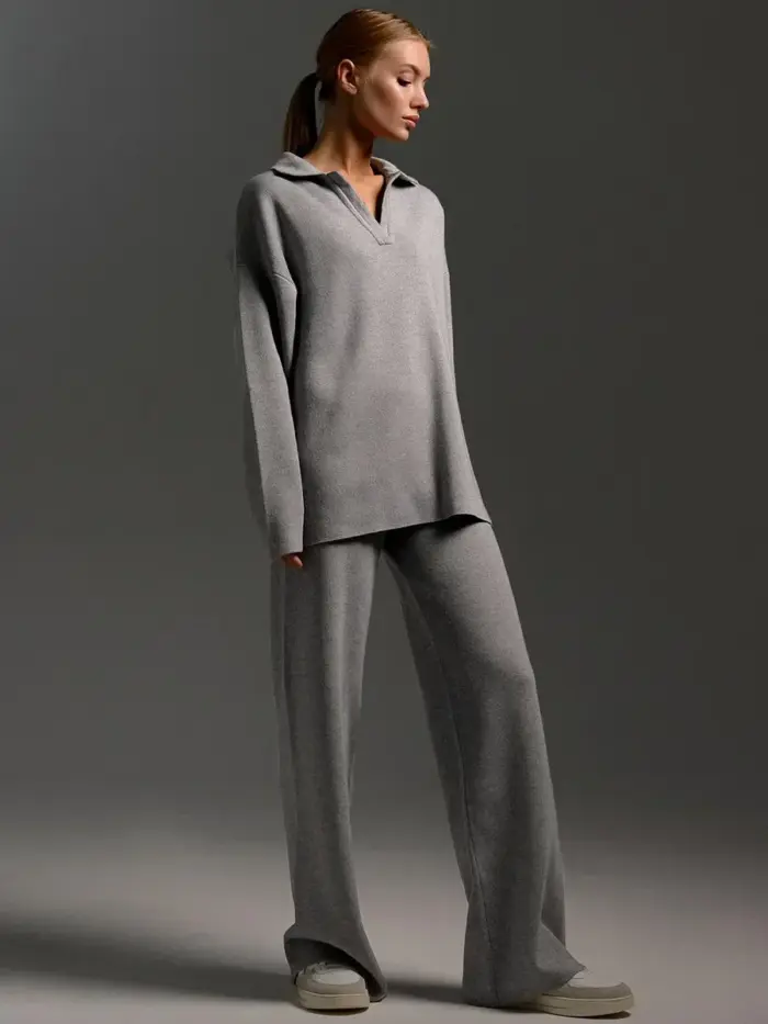 New Warm Knitted 2-Piece Set For Women - Image 3
