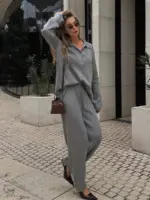 Warm And Soft Knitted Set For Women - Image 5