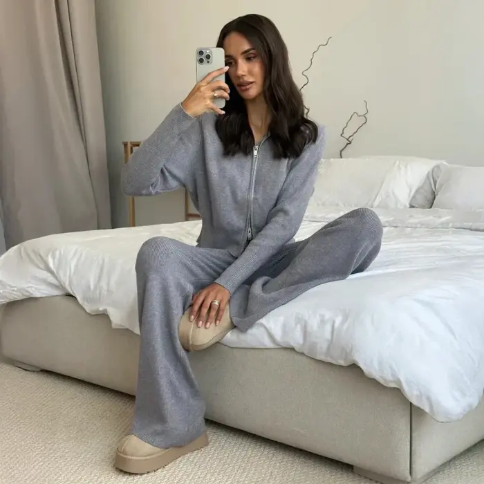 Warm Knitted Suit For Women - Image 6