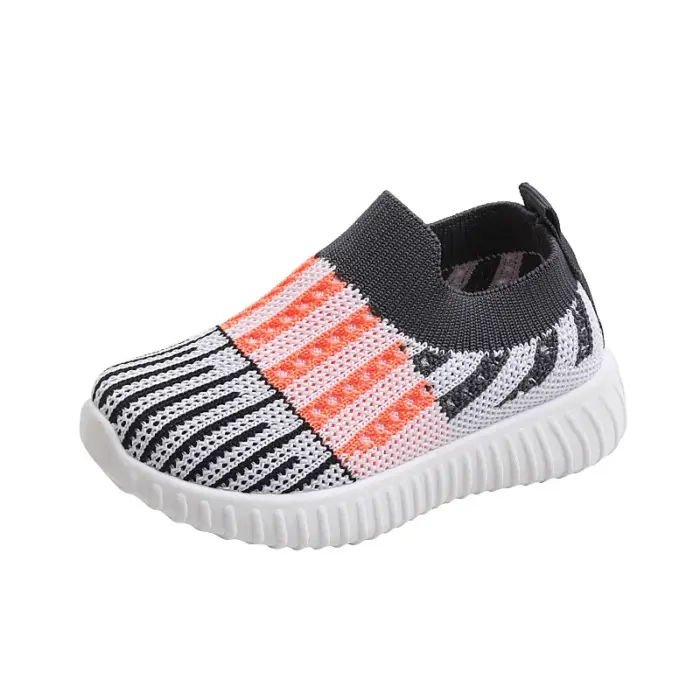 Casual Striped Slip-On Sneakers For Kids - Image 4