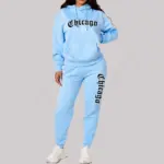 Casual Chicago Graphic Tracksuits For Women - Image 4